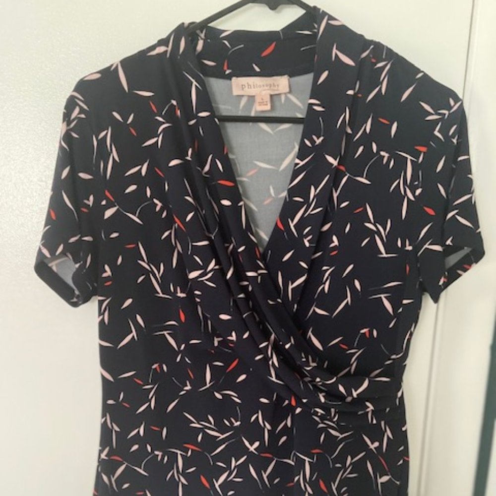 Navy/Coral/White Top